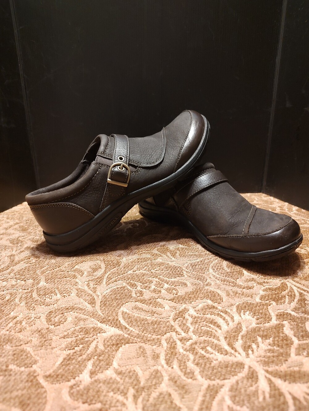 🍂🤎🍂 Fabulous Dassie Chocolate Brown Genuine Leather Buckle Loafers - 7.5M - Picture 5 of 15
